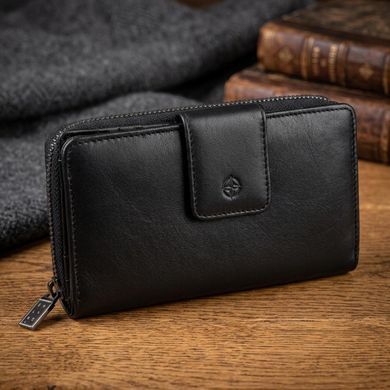 Женское портмоне Tony Perotti натуральная кожа Cortina 5084 nero (90286) Черное