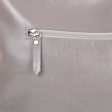Жіноча шкіряна сумка LASKARA (Ласкарєв) LK-DD221-grey-black Сірий