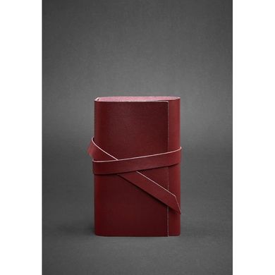Натуральная кожаный блокнот (Софт-бук) 1.0 Виноград - бордовый Blanknote BN-SB-1-st-vin