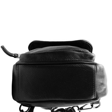 Сумка-рюкзак жіноча шкіряна VITO TORELLI (ВИТО Торелл) VT-1906 black Чорний