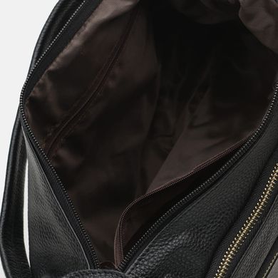 Женская кожаная сумка Borsa Leather K1213-black