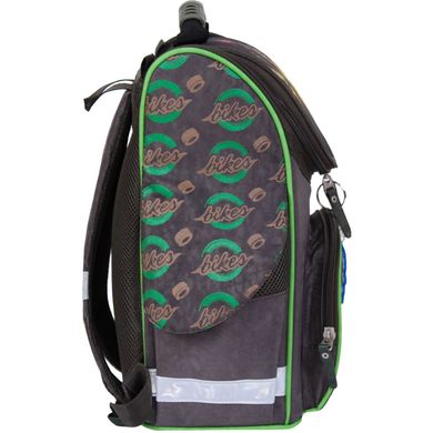 Рюкзак школьный каркасный с фонариками Bagland Успех 12 л. хаки 270к (00551703) 80213689