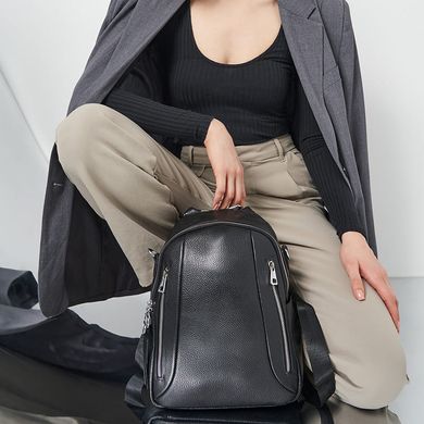 Женский кожаный рюкзак Ricco Grande K1857-black
