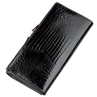 Жіночий гаманець з монетницьою на клямці ST Leather 18910 Чорний