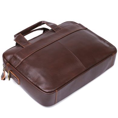 Стильная кожаная сумка для ноутбука Vintage 20681 Коричневый