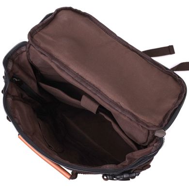 Текстильний великий дорожній рюкзак трансформер Vintage sale_15074 Чорний