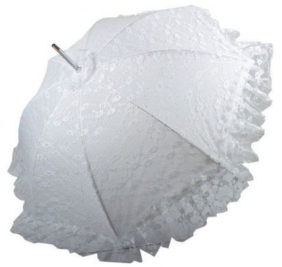 Свадебный зонт-трость женский HAPPY RAIN (ХЕППИ РЭЙН) U70456, Белый