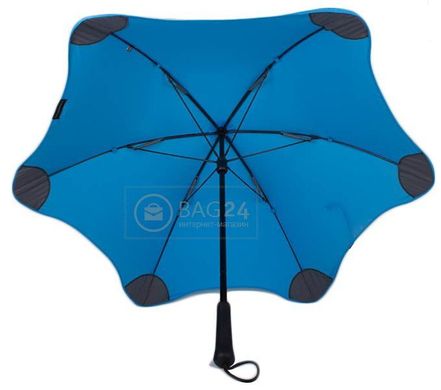 Гарна жіноча протиштормова парасолька-тростина, хутро BLUNT Bl-lite-2-blue, Блакитний