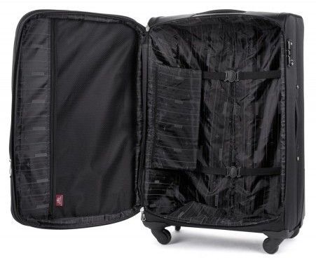 Надійна валіза з текстилю Wittchen 56-3-483-1, Чорний