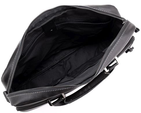 Чоловіча шкіряна сумка для ноутбука Allan Marco RR-4011A Чорна