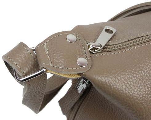 Наплічна жіноча шкіряна сумка на ремені Borsacomoda, Україна бежева 809.035