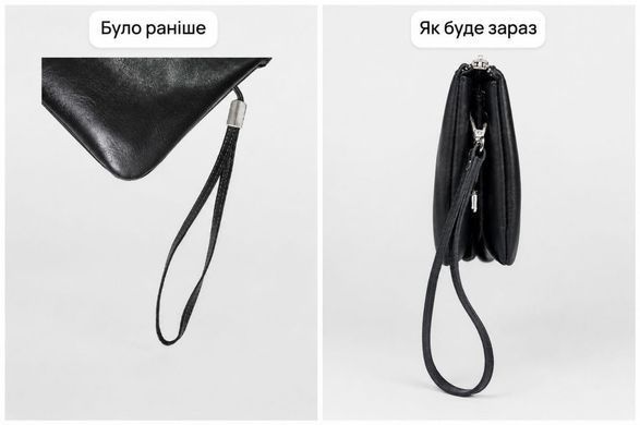 Барсетка чоловіча GRANDE PELLE 11147 шкіряна Чорна флотар