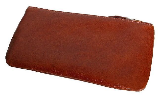 Жіночий гаманець-клатч шкіряний Vip Collection 1527-D Коньячний 1527.C.DIXY