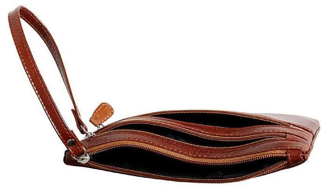 Жіночий гаманець-клатч шкіряний Vip Collection 1527-D Коньячний 1527.C.DIXY