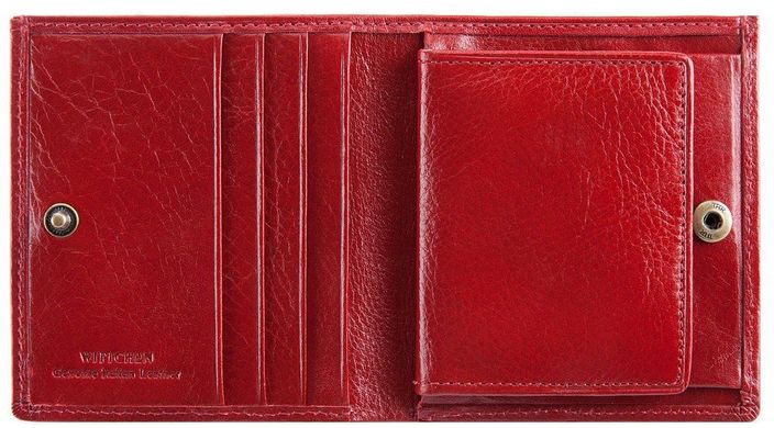 Яркий кожаный кошелек красного цвета Wittchen, Красный