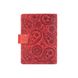 Шкіряне портмоне для паспорта / ID документів HiArt PB-02/1 Shabby Red Berry "Buta Art"