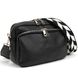 Жіноча шкіряна сумочка з широким ременем Firenze Italy F-IT-9830-1A Чорний