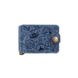 Блакитний дизайнерський Затискач для грошей з натуральної матової шкіри, колекція "Let's Go Travel"