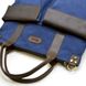 Экслюзивная сумка унисекс, через плечо (канвас и кожа) TARWA RK-1355-4lx Синий