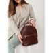 Натуральний шкіряний жіночий міні-рюкзак Kylie Бордовий краст Blanknote BN-BAG-22-vin