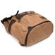 Канвас рюкзак-мішок TARWA RCc-0010-4lx зі шкірою крейзі хорс Коричневий