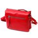 Зручна сумка жіноча на плече KARYA 20884 шкіряна Червоний