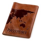 Обложка на паспорт Shvigel 13919 кожаная Коричневая фото