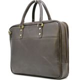 Мужская кожаная сумка-портфель тонкая, коричневая TARWA TC-4766-4lx Коричневый фото