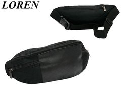 Молодежная поясная сумка Loren черная