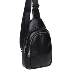 Чоловічий шкіряний рюкзак через плече Keizer K1156-black