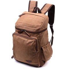 Текстильный большой рюкзак с карманом для ноутбука Vintage sale_15075 Песочный