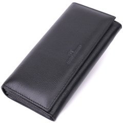 Удобный женский кошелек из натуральной кожи ST Leather 22523 Черный