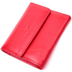 Женский яркий кошелек с монетницей из натуральной кожи ST Leather 19493 Красный