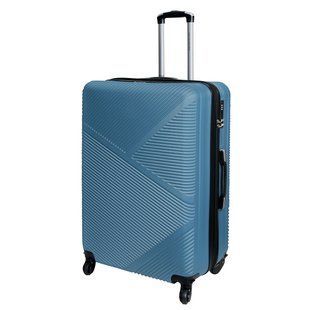 Валіза дорожня велика Vip Collection Miami Beach блакитна 110-127 л. ABS-пластик (Miami 28 Blue) vcMiami.28.Blue