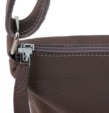 Жіноча шкіряна сумка через плече Borsacomoda шоколадна 810.028