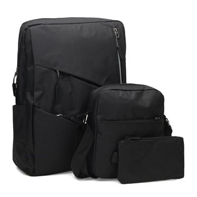 Чоловічий рюкзак + сумка CV1580 Чорний