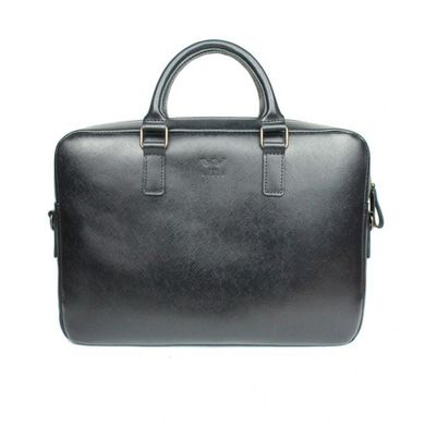 Натуральна шкіряна  ділова сумка Briefcase 2.0 чорний сап'ян Blanknote TW-Briefcase-2-black-saf