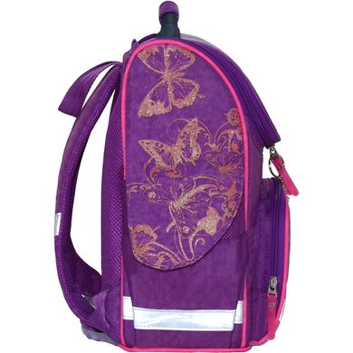 Рюкзак школьный каркасный с фонариками Bagland Успех 12 л. фиолетовый 387 (00551703) 80213594