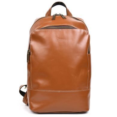 Женский кожаный рюкзак TARWA GB-2008-3md гладкая кожа Коньячный