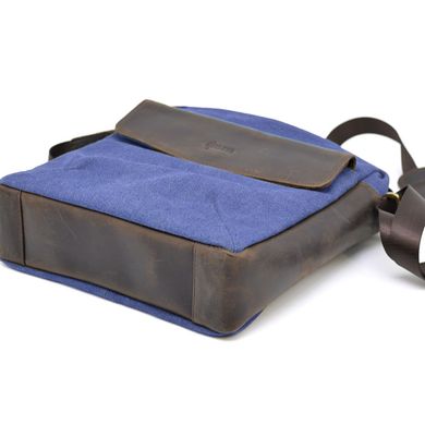 Чоловіча сумка із синього канвасу через плече TARWA RKc-1810-4lx Синій