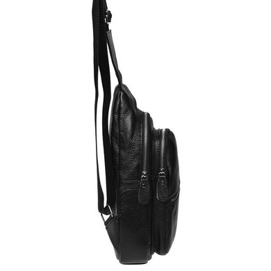Mужской кожаный рюкзак через плечо Borsa Leather K1330-black