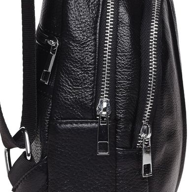 Мужской кожаный рюкзак через плечо Keizer K1156-black