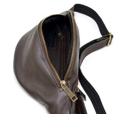 Напоясная сумка из натуральной кожи GC-3035-3md бренд TARWA Коричневый