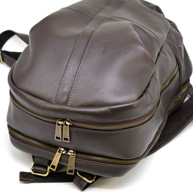 Мужской рюкзак из натуральной кожи коричневый GC-7340-3md TARWA Коричневый