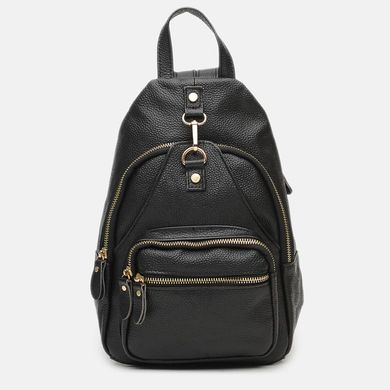 Жіночий шкіряний рюкзак Borsa Leather K1162-black