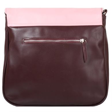 Жіноча шкіряна сумка LASKARA (Ласкара) LK-DB278-bordeaux-pink Бордовий
