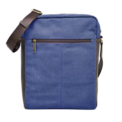 Чоловіча сумка із синього канвасу через плече TARWA RKc-1810-4lx Синій