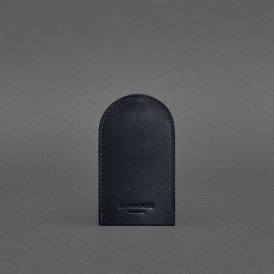 Натуральна шкіряна ключниця 2.0 темно-синій Краст Blanknote BN-KL-2-navy-blue