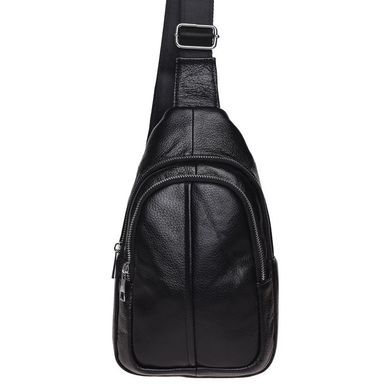 Мужской кожаный рюкзак через плечо Keizer K1156-black