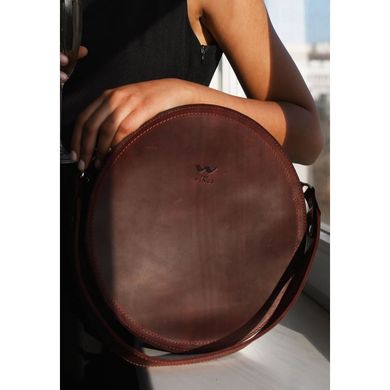 Женская кожаная сумка Amy L бордовая винтажная Blanknote TW-Amy-big-mars-crz
